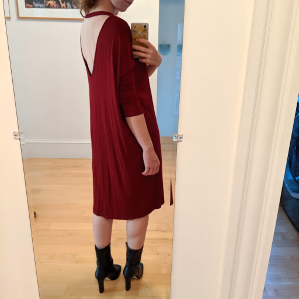 Oversized Open Back Dress